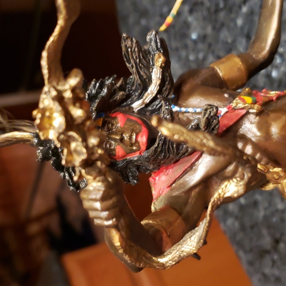 INDIAN THE SPIRIT OF THE RAVEN.. AMERICA INDIAN DANCE ART - Picture 5 of 17